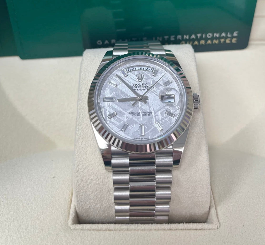 Day-Date Meteorite Baguette Dial