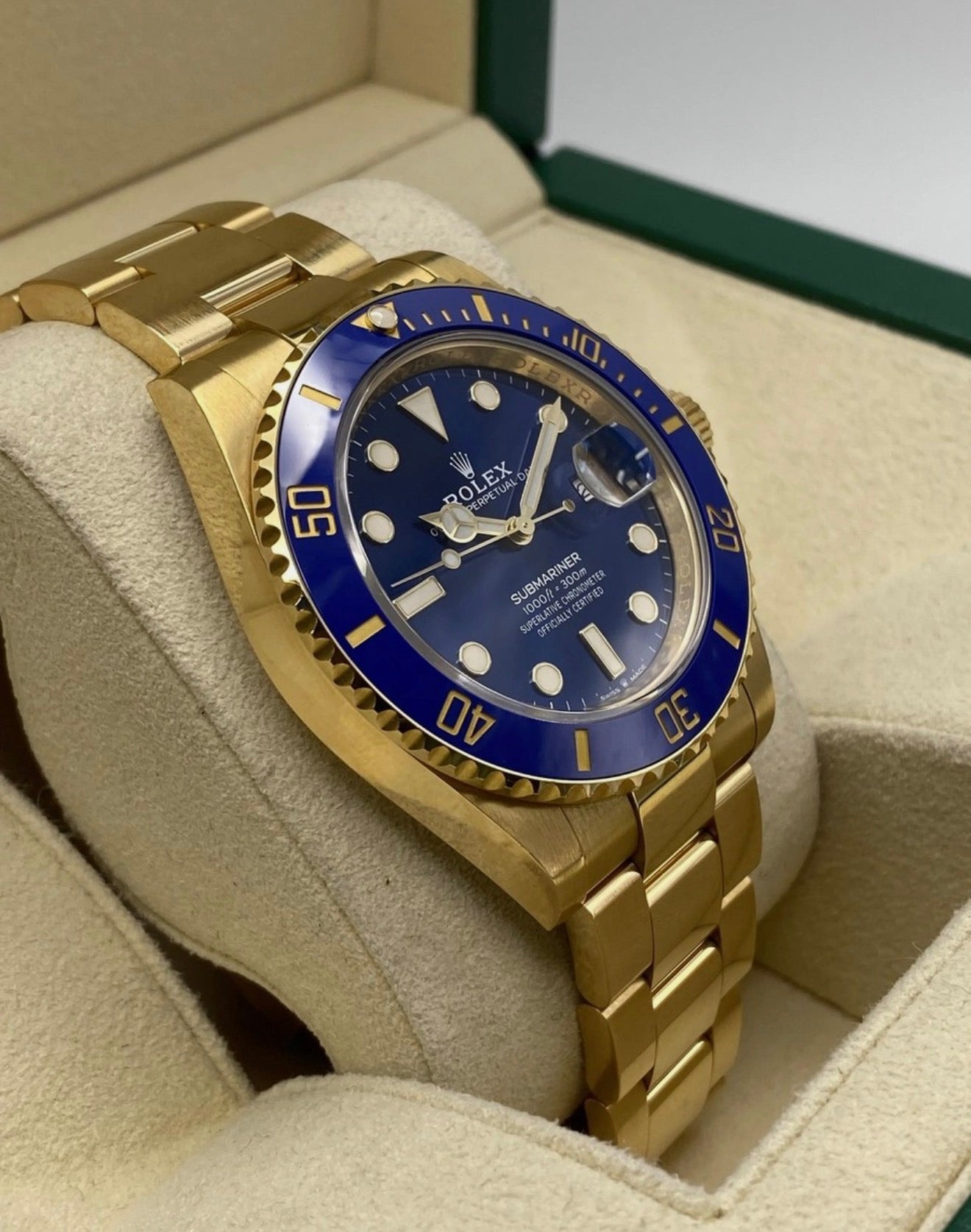 Submariner Yellow Gold Blue Dial