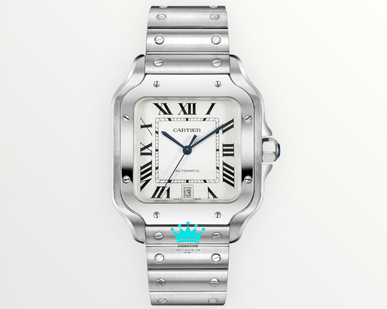 Santos De Cartier White Dial