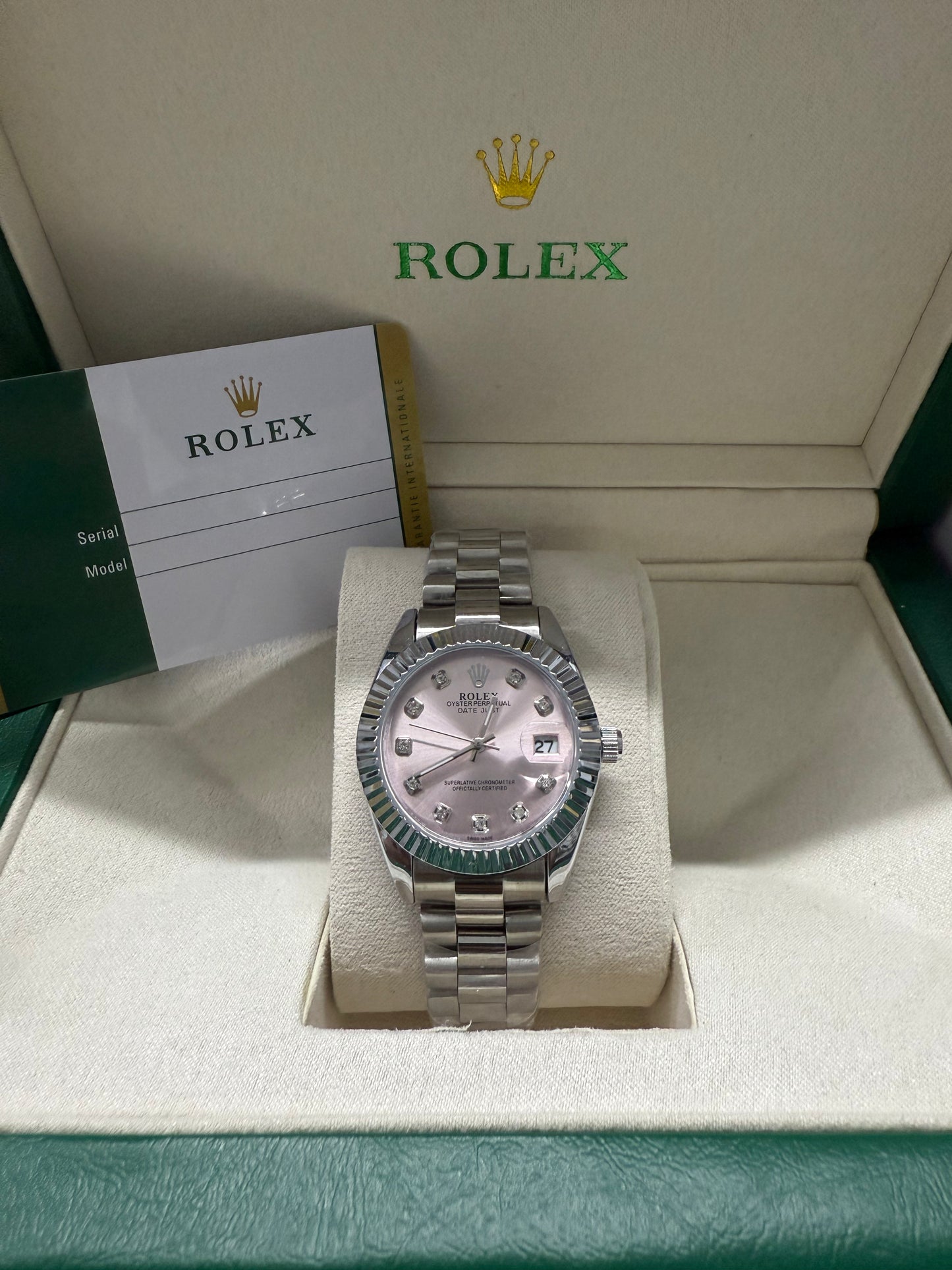Date-Just Pink Dial