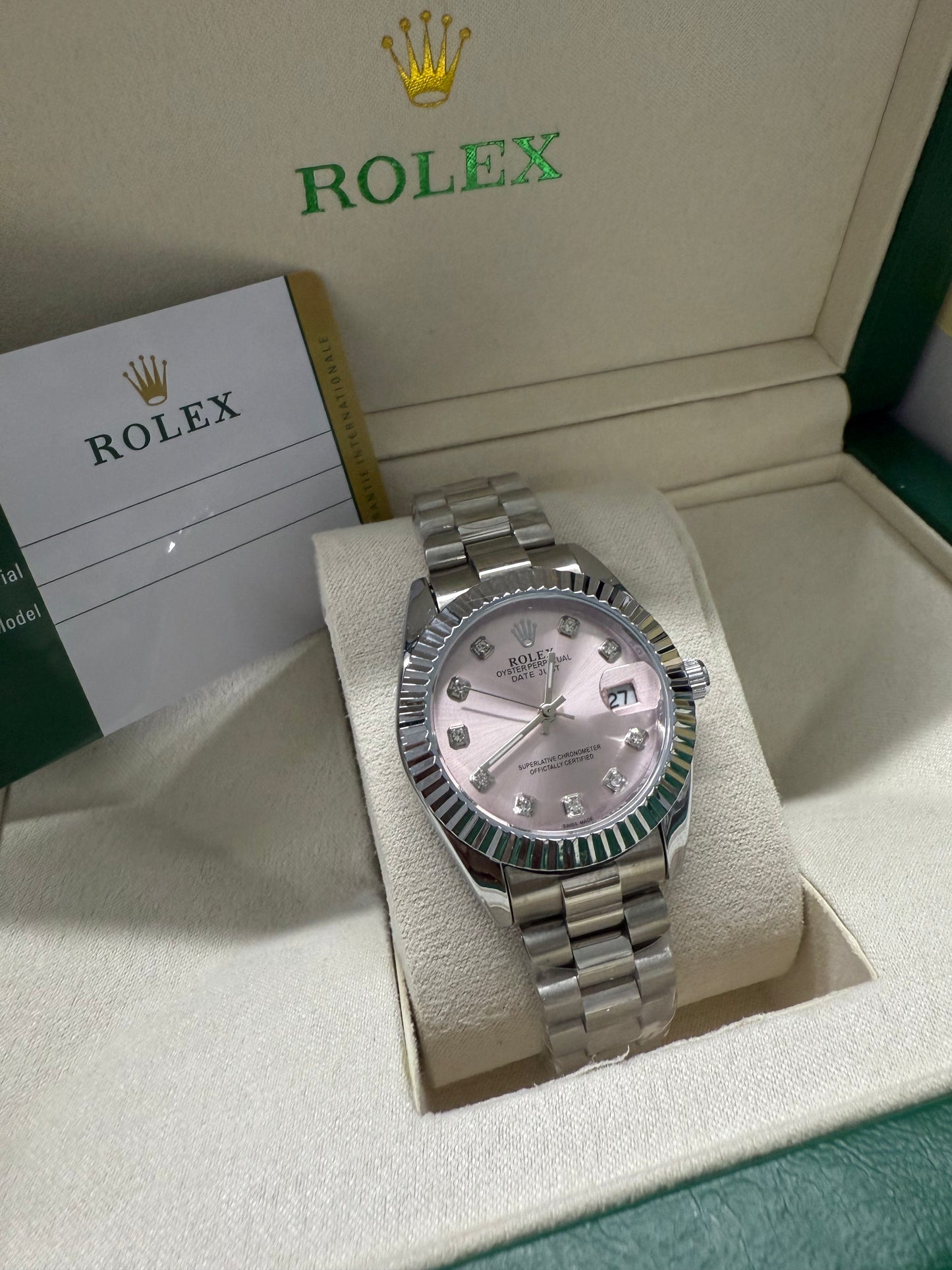 Date-Just Pink Dial