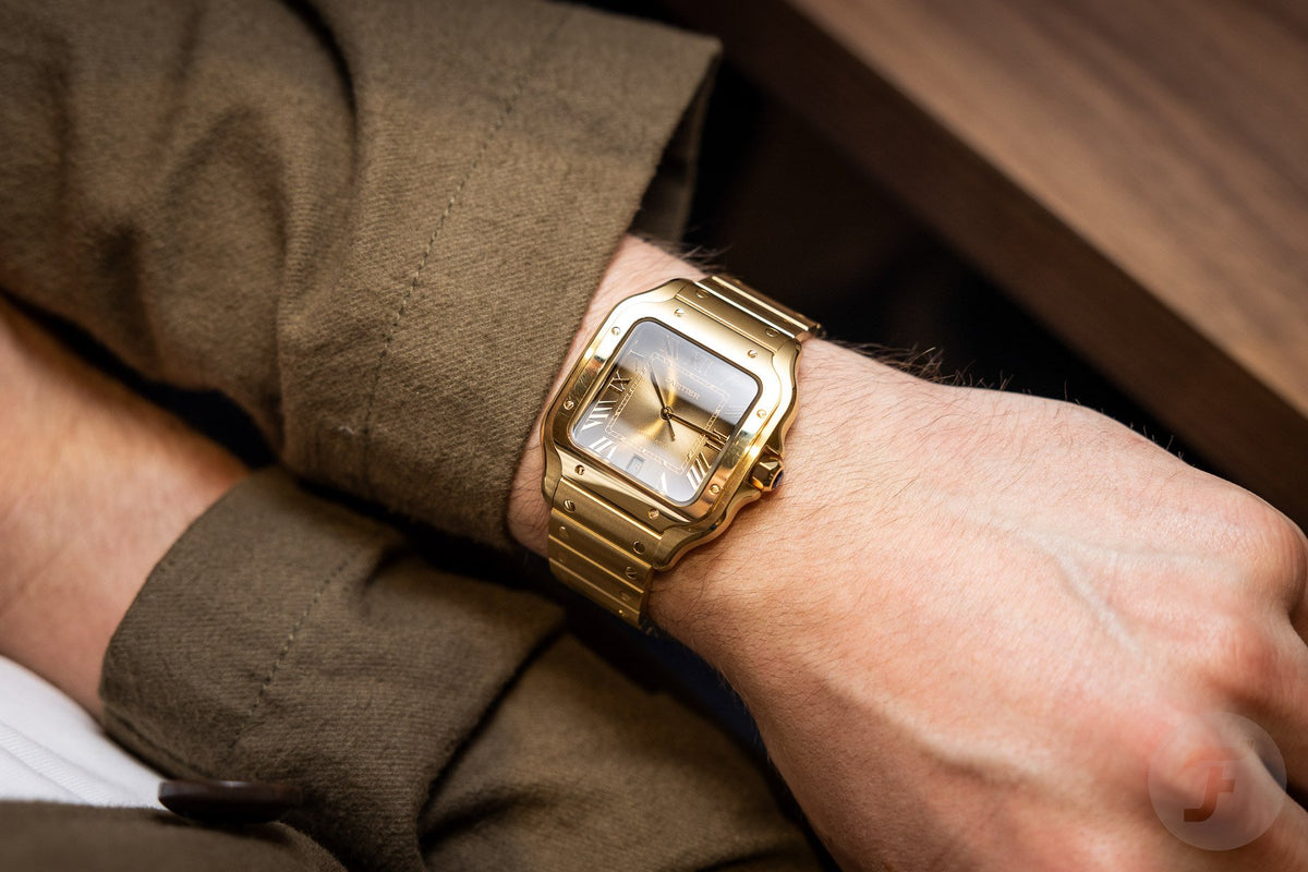 Santos De Cartier Full Gold