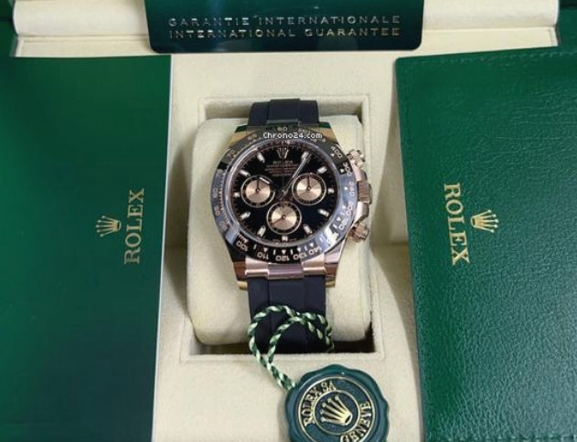 Daytona Rose Gold Oyster Flex Black Dial 126515LN