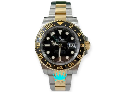 GMT Master 2 Two Tone Black Dial
