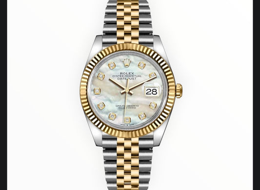 Date-Just Twotone Mother Of Pearl Dial