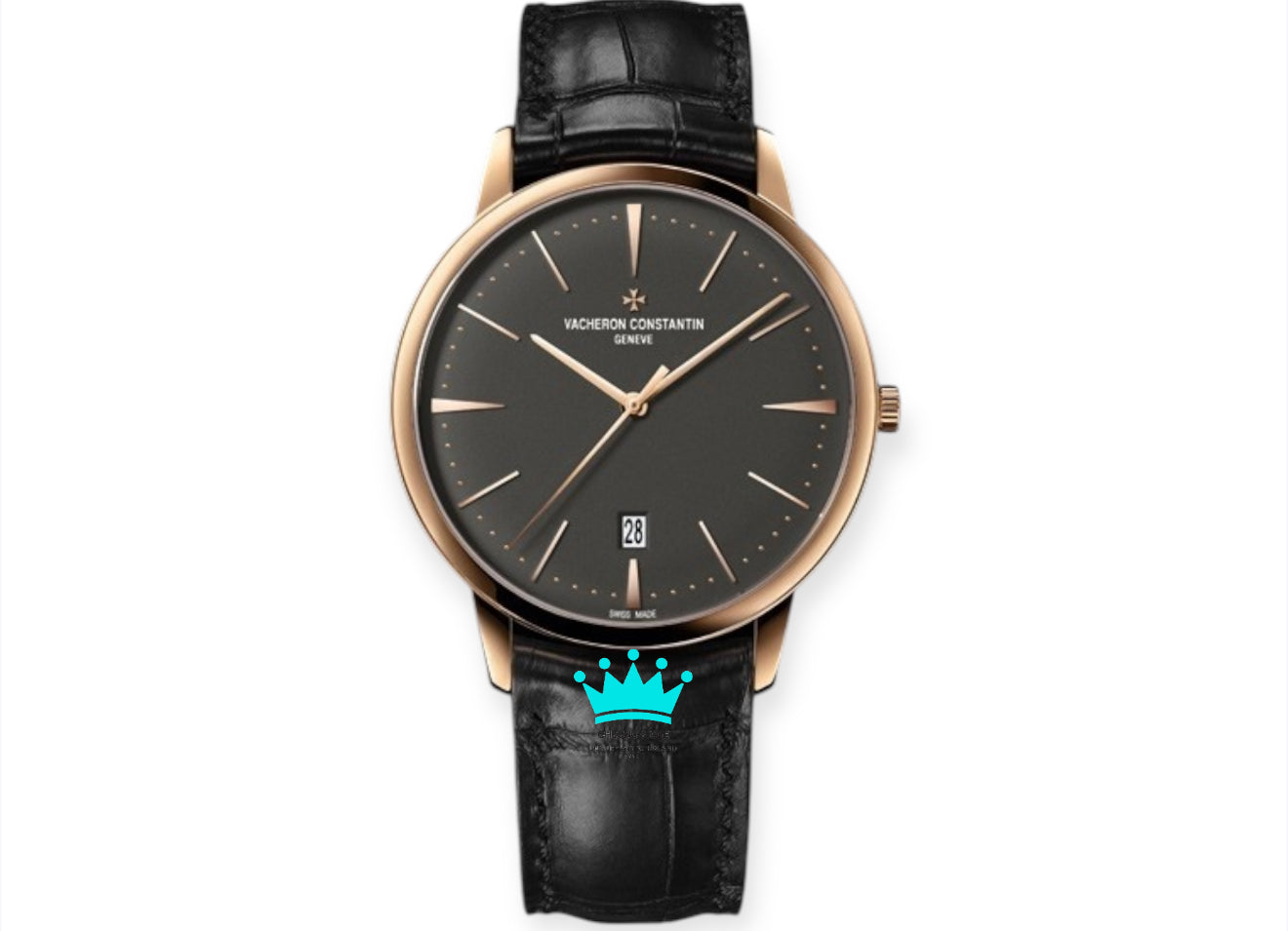 Patrimony Gold Bezel Black Dial