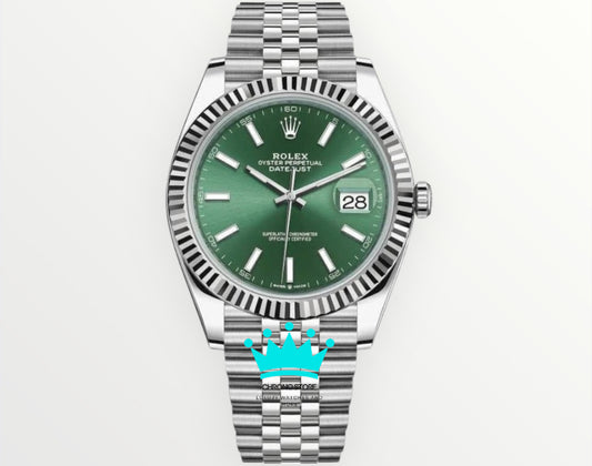 Date Just Green Dial