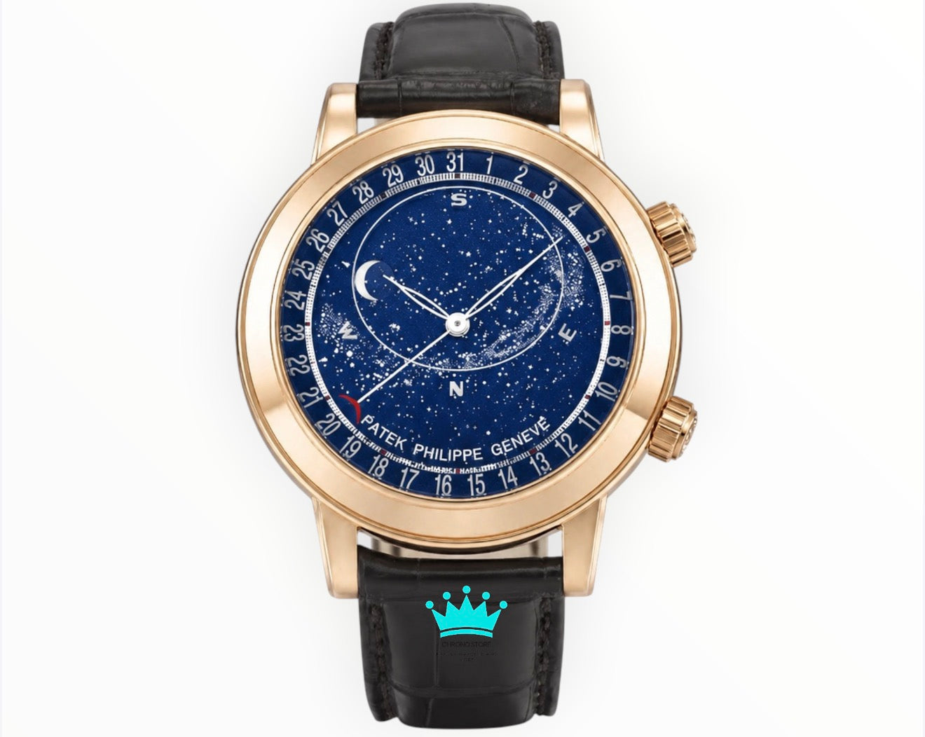 Celestial Grand Blue Dial Gold Bezel