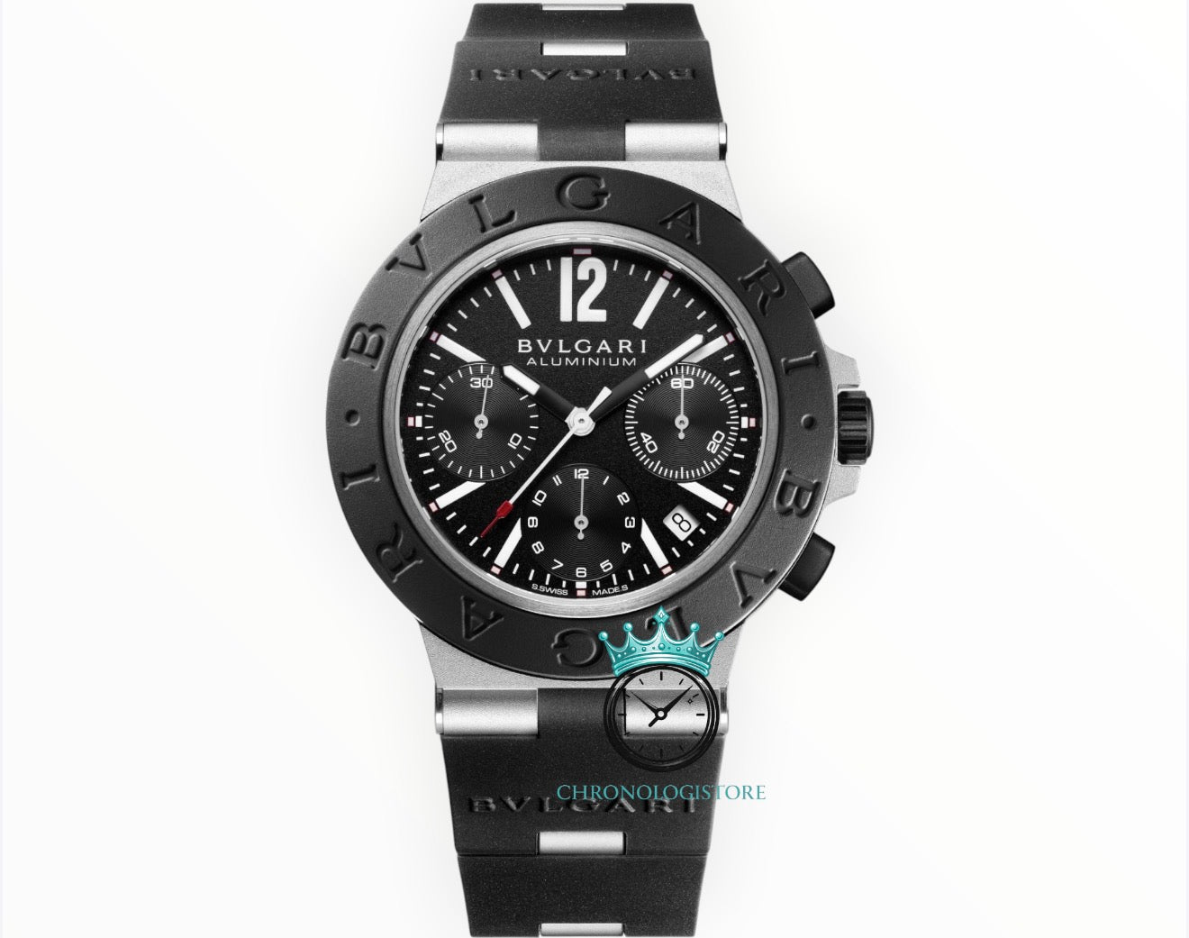 Aluminium Black Dial Chronograph