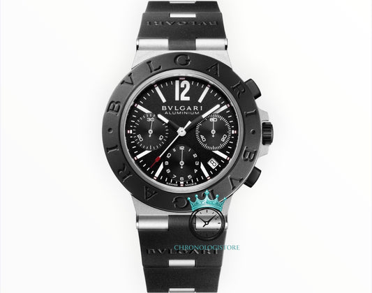 Aluminium Black Dial Chronograph