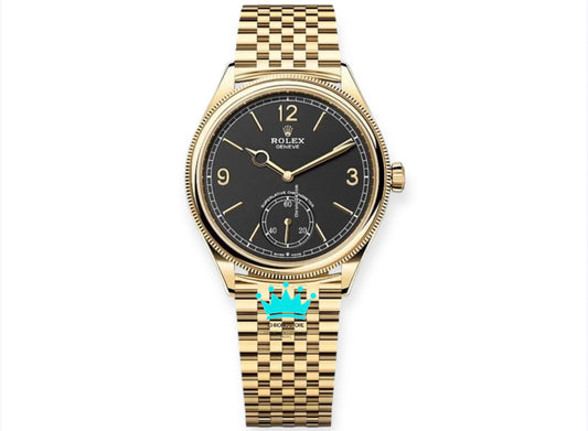 Perpetual 1908 Gold Black Dial