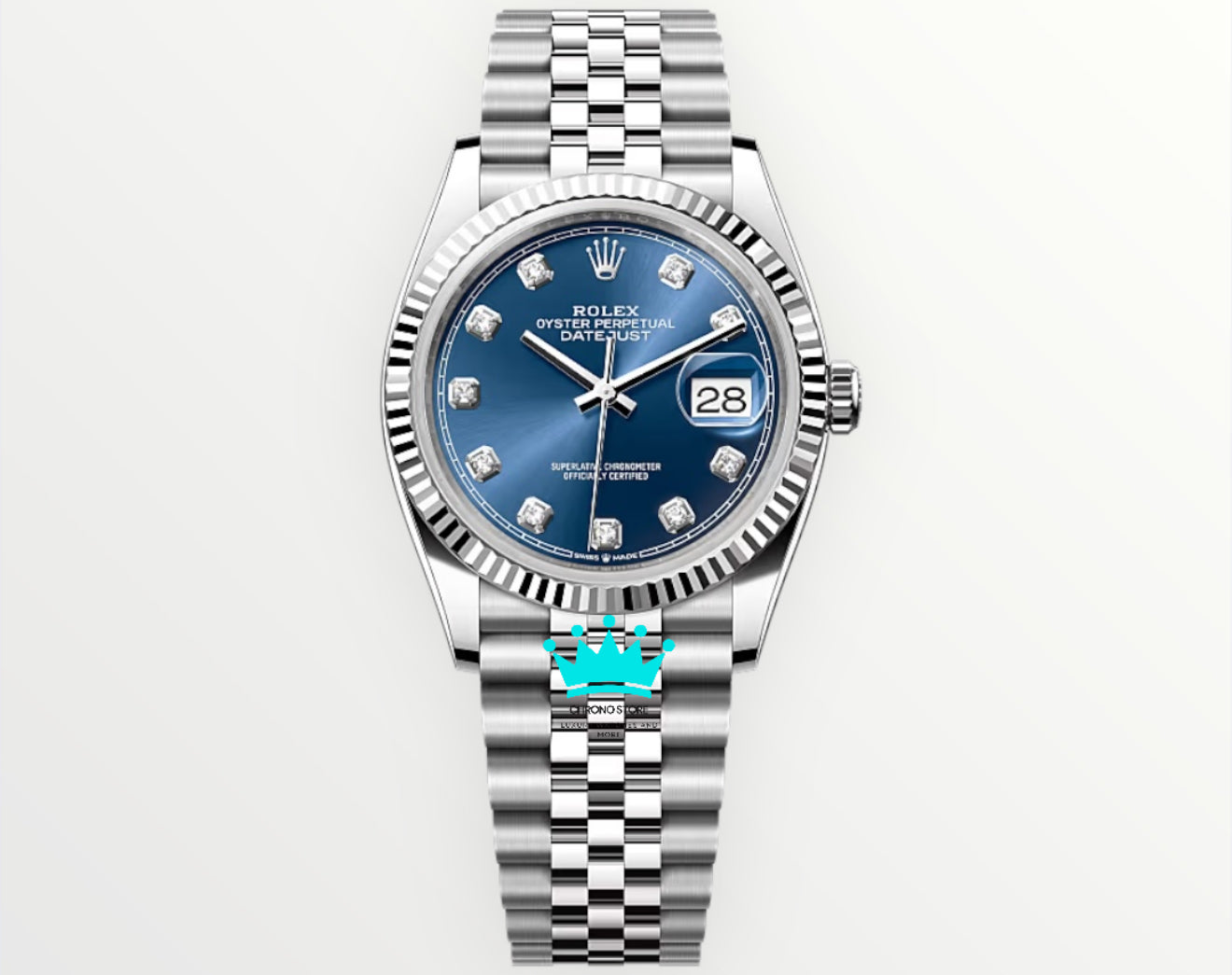 Date Just Blue Dial Jubille