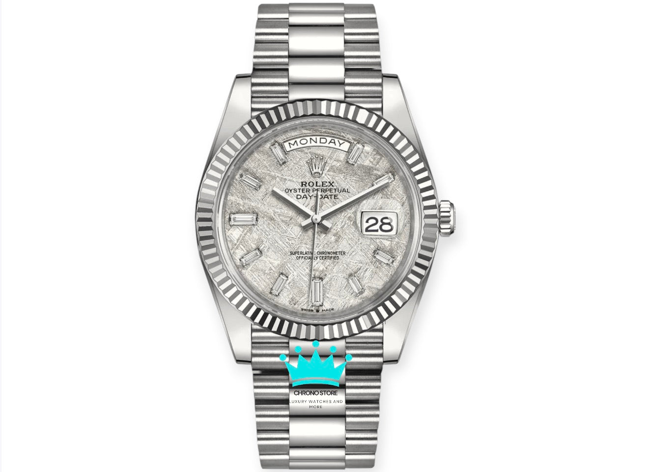 Day-Date Meteorite Baguette Dial
