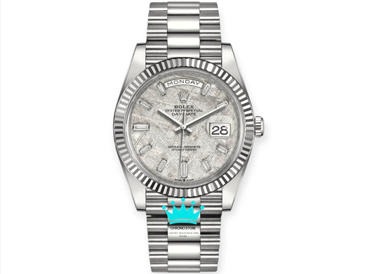 Day-Date Meteorite Baguette Dial