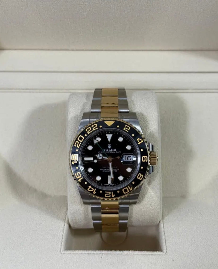 GMT Master 2 Two Tone Black Dial