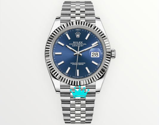 Date Just Blue Dial