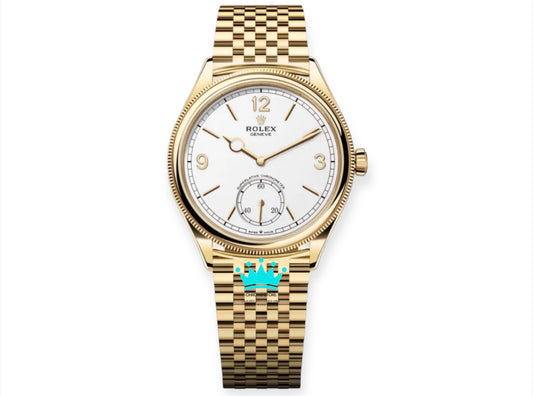 Perpetual 1908 Gold White Dial