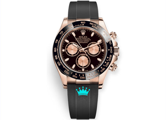 Daytona Rose Gold Oyster Flex Black Dial 126515LN