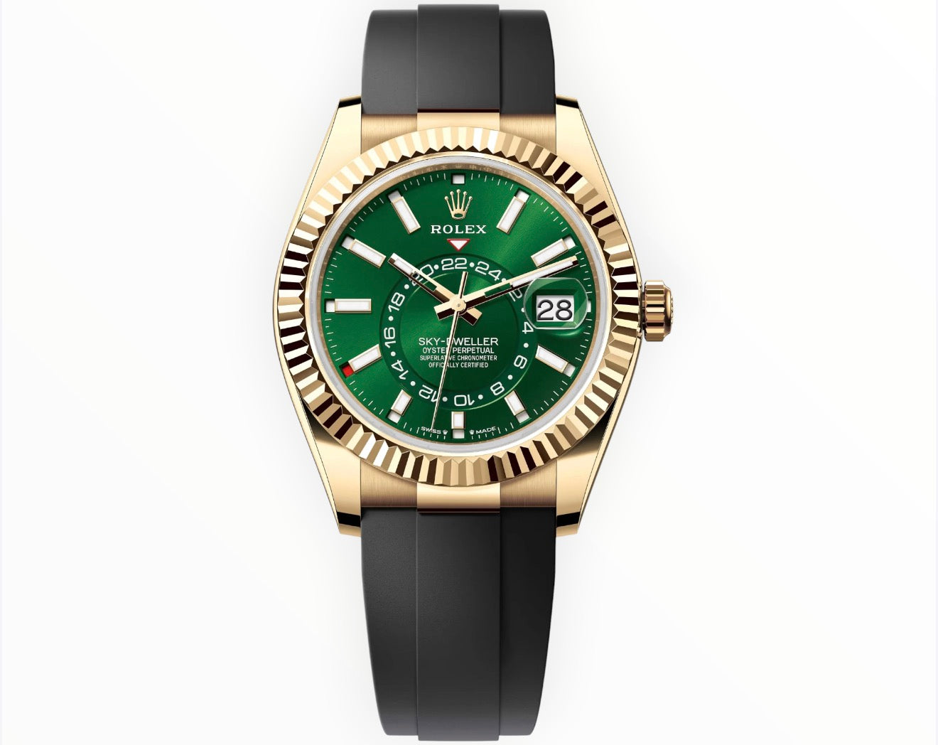 Skydweller Green Dial Oyster Flex