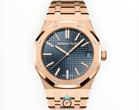 Royal Oak Rose Gold Blue Dial