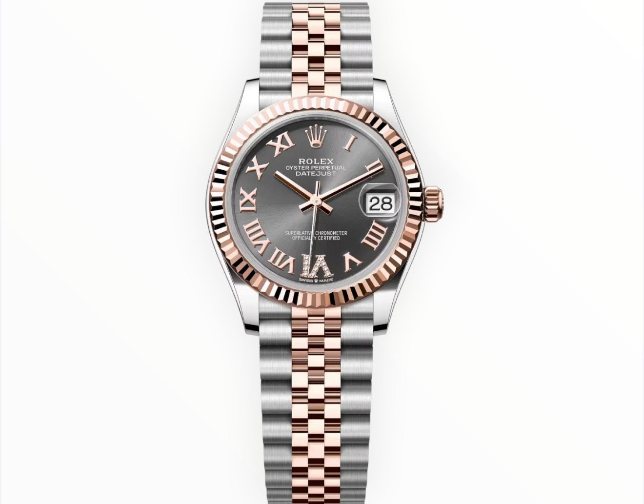 Datejust Lady Rhodium Roman Diamond Dial