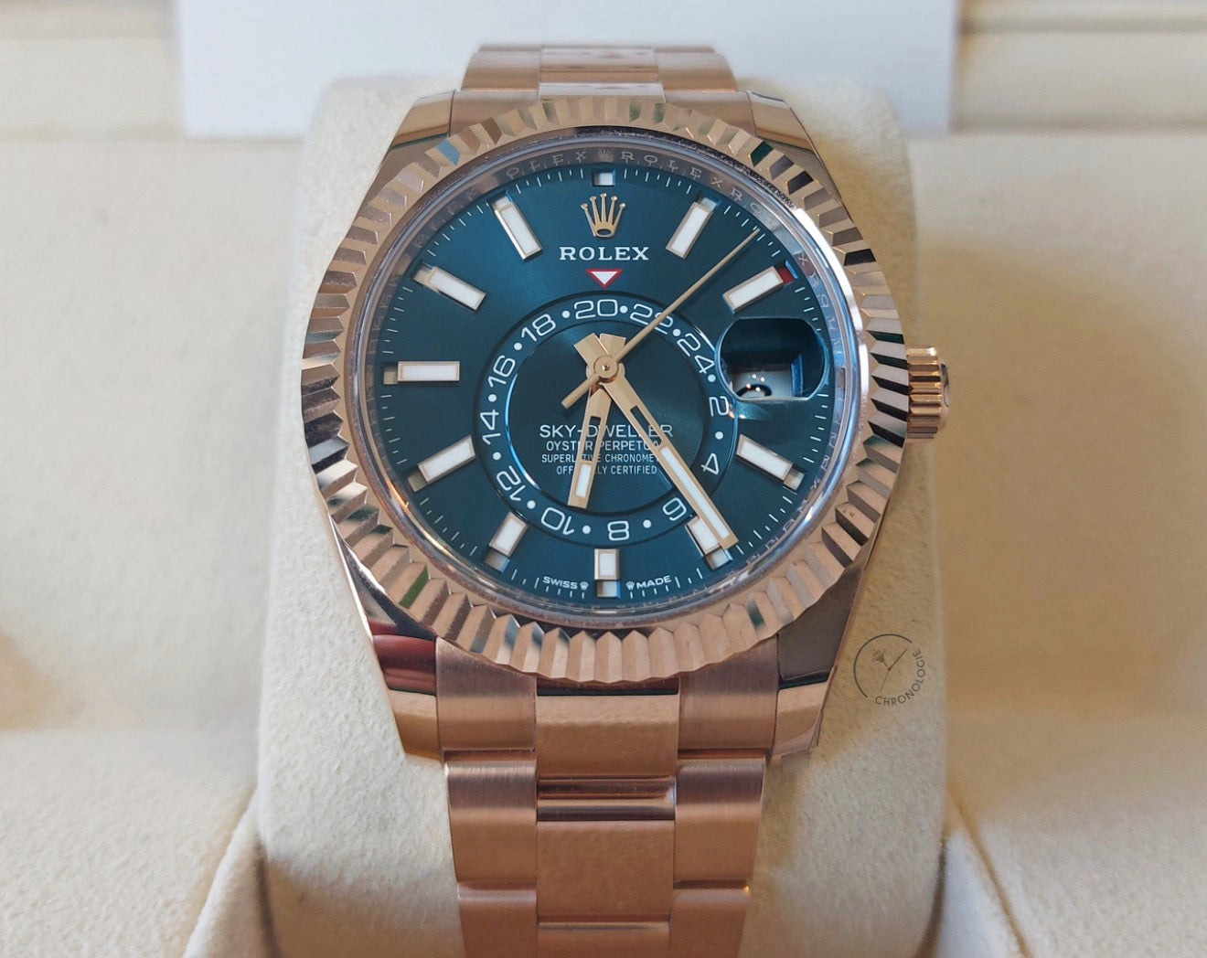 SkyDweller Rose Gold Blue Dial
