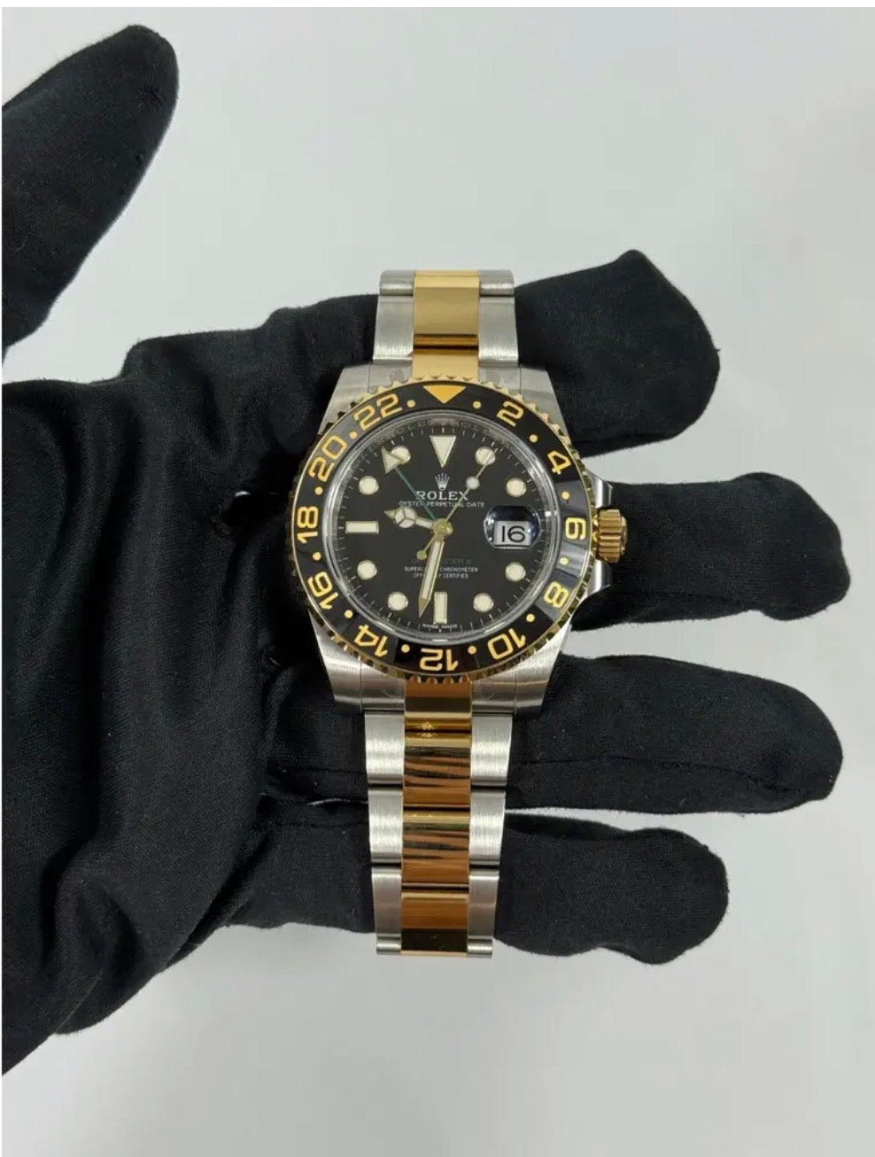 GMT Master 2 Two Tone Black Dial