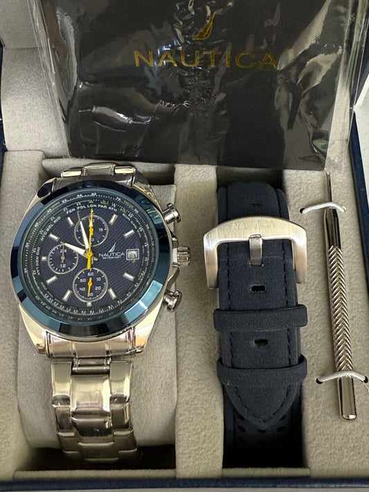 Nautica Chronograph Blue Dial