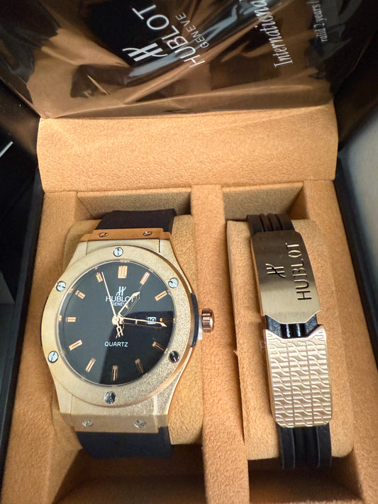 Hublot Fusion Gold Black Dial