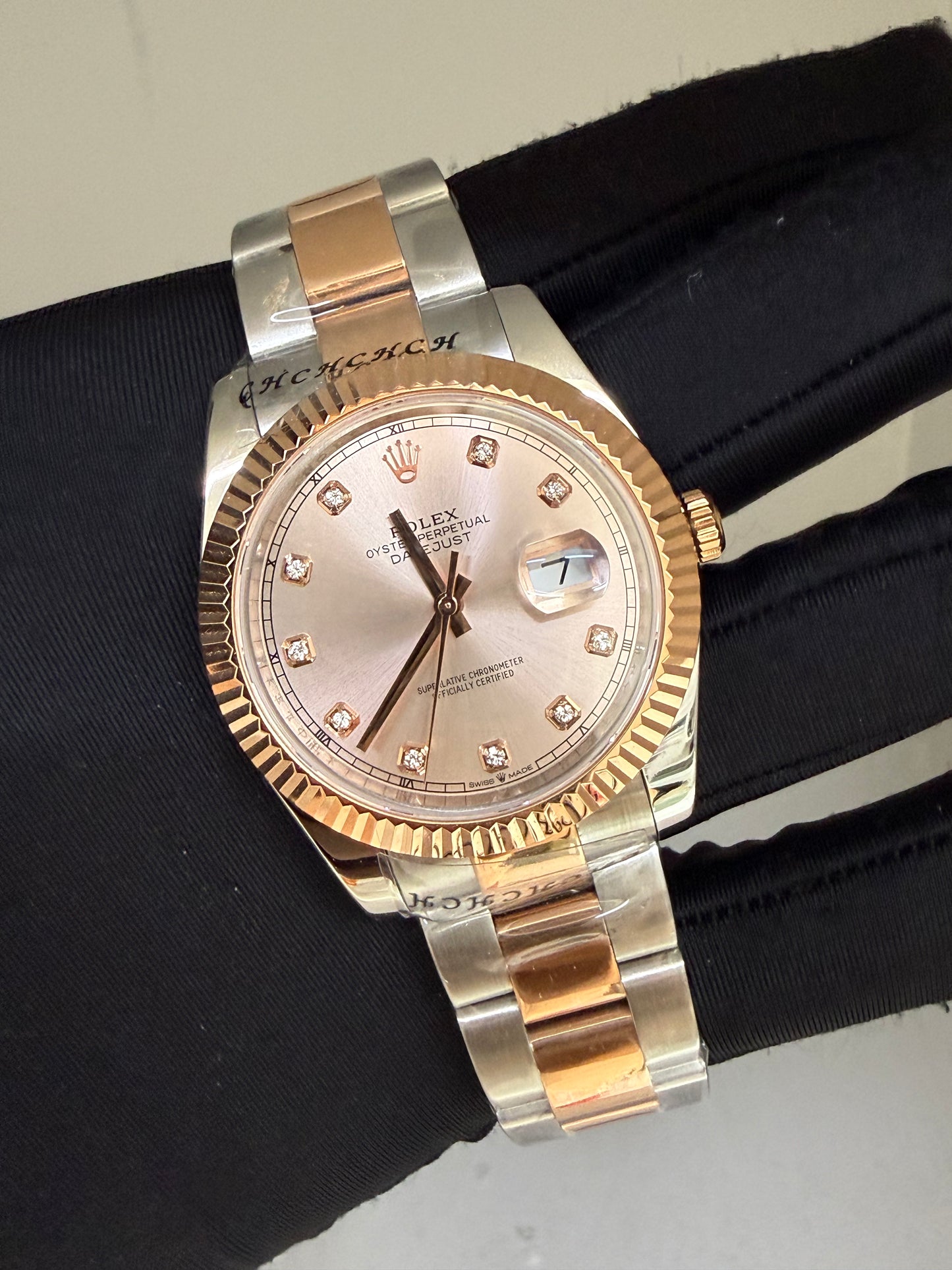 Date Just Rose Gold Dial