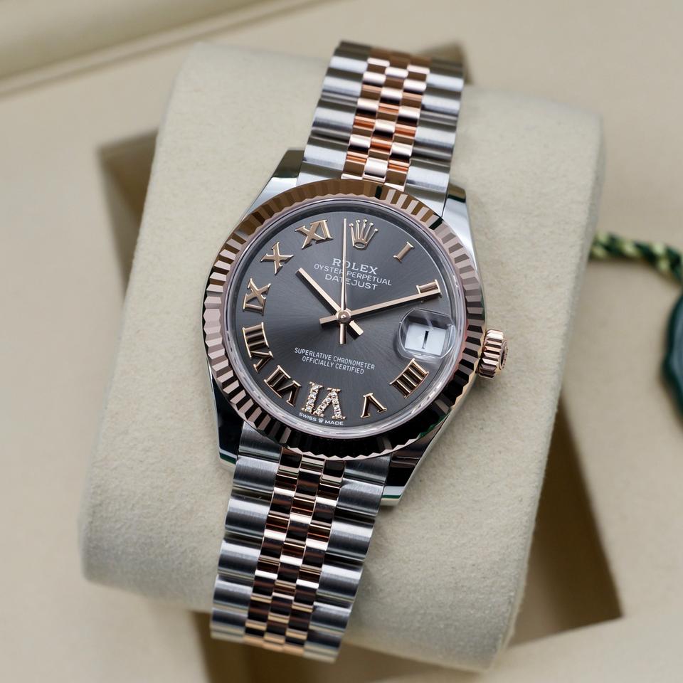 Datejust Lady Rhodium Roman Diamond Dial