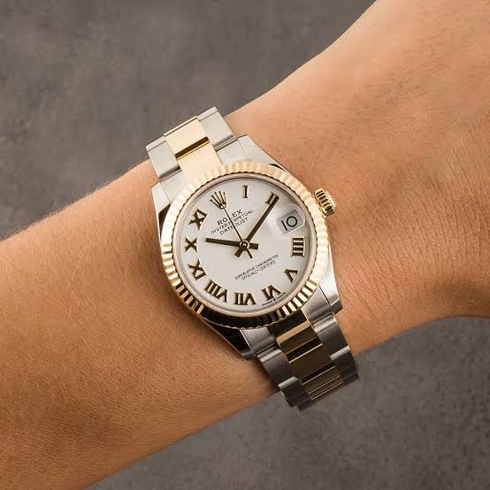 Datejust Lady Two Tone White Dial Oyster