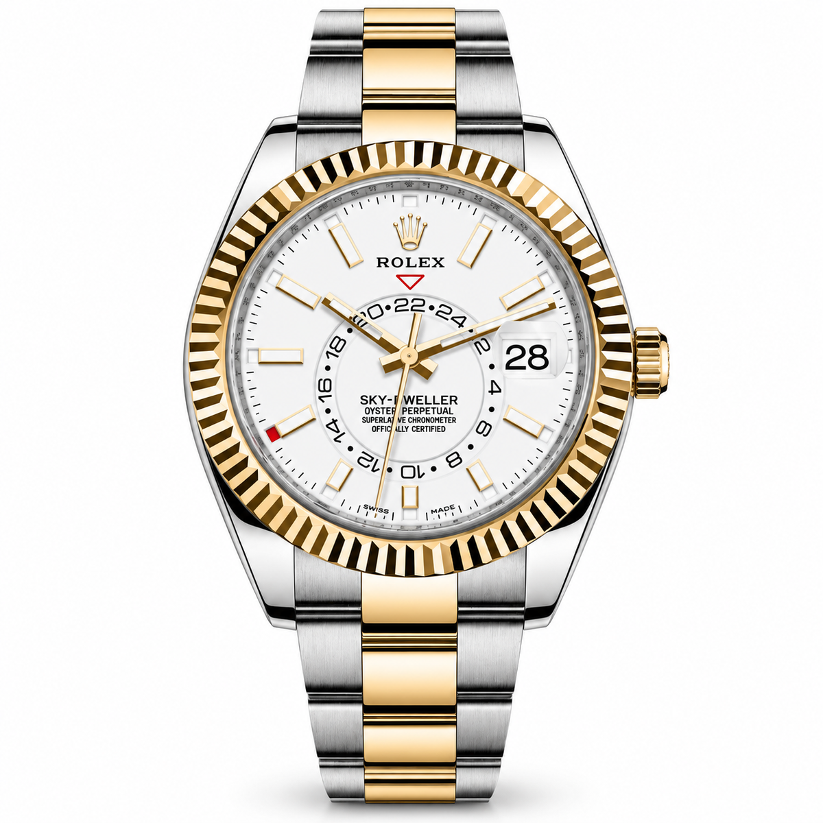 Sky Dweller Two-Tone White Dial