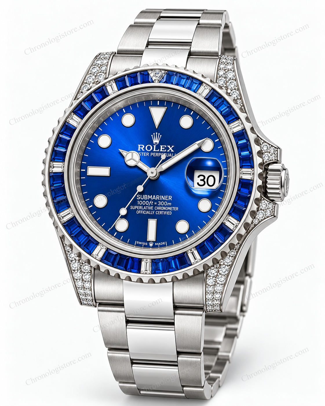 Submariner Blue Dial Diamond Bezel